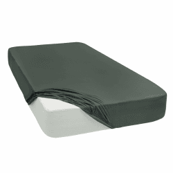 Luxuriöses Jersey Spannbettlaken aus 100% Baumwolle 🛏️ 28 Farben - 180 x 200 cm Anthrazit