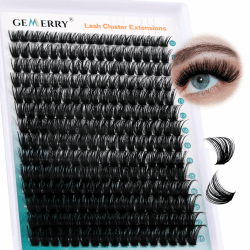 GEMERRY Wimpernverlängerungsset 80D DIY Cluster Wimpern 😍