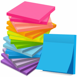 📝 18 Blöcke Haftnotizen 76mm x 76mm - Super Sticky Notes für Schule, Zuhause, Büro!