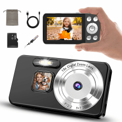 📸 4K Digitalkamera 64MP Autofokus Kompaktkamera 18-facher Digitalzoom