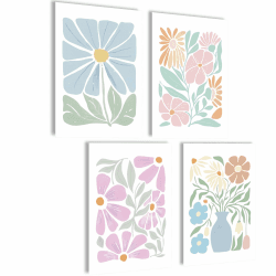 🌸 Aura Poster Set: Bilder für Body, Mind, Soul & Heart | Ästhetik Style für dein Zuhause 🌿