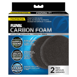 🐠🌿 Fluval Schaumstoffpatrone mit Aktivkohle, 2er Pack für FX4, FX5 und FX6