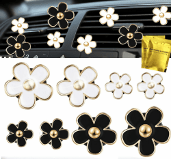 🌼 FaJoek 8Stück Gänseblümchen Blume Auto Vent Clips 🌼