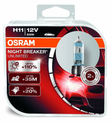 🚗💡 Osram NIGHT BREAKER UNLIMITED H11 Nebelleuchte, 64211NBU-HCB, 12V, Duo Box - Deal des Tages!