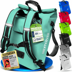 🚲 Nextcover® NEU 3in1 Fahrradtasche für Gepäckträger [PVC frei] - 25L wasserdicht