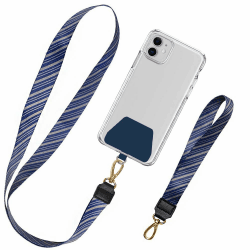 📱 takyu Handykette Universal | Schlüsselband Lanyard Schlaufe Abnehmbar Umhängeband | Lebendiges Blau