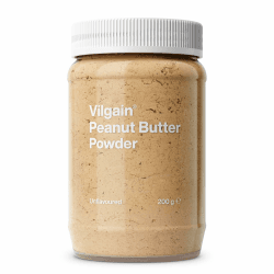 Vilgain 100% BIO Erdnussbutter Pulver 🥜🌿 | Zuckerfrei & Kalorienarm | Ideal für Smoothies & Porridge