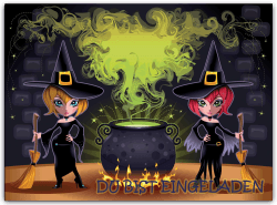 🧙 Hexen Einladungskarte Kinder Erwachsene Party Halloween 🎃 (10 Stück) gruselig Geburtstag