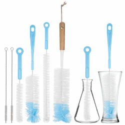 🧼🪣 Kssvzz 6er Set Flaschenbürste | Reinigungsbürste Langer Griff | Flaschenreiniger Bürste für Verschiedene Gefäße 🧴