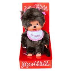 🐒🎁 Sekiguchi 255550 - Original Monchhichi Mädchen, Plüschtier ca. 20 cm groß
