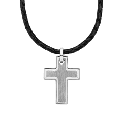 s.Oliver Kette mit Anhänger für Herren 🎁 Kreuz Halsschmuck