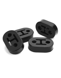 QWORK® 4 Stück Auto Auspuff Aufhänger 2 Loch Universal Gummi 🚗🔧