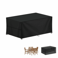 LAMUNI Gartenmöbel Abdeckung 160x90x75cm 🌿 Wasserdicht & Winterfest 🌧️🛋️