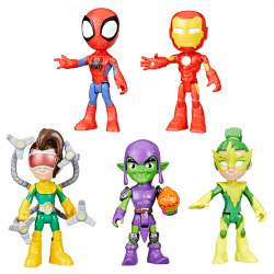 🦸‍♂️ Marvel Spidey und Seine Super-Freunde, Freunde & Schurken Set, Action-Figurenset 🦹‍♂️