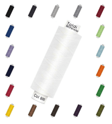 🧵 Nähmit - Gütermann Allesnäher Nähgarn Toldi - 500m Nähmaschinengarn + GRATIS FARBKARTE (02-800 - weiss) 🧵