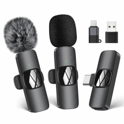 🎤 HMKCH Kabelloses Lavalier Mikrofon für Handy/iPhone/Computer 🎥