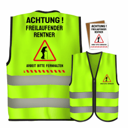 Giftota Renteneintritt Geschenk Männer mit Weste und Grußkarte 😄