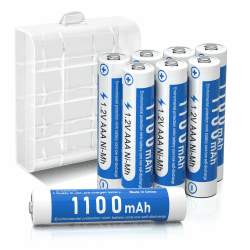 AAA Akku 1100mAh 8 Stück - Wiederaufladbare Batterien AAA 🌟