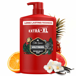 🚿🧴 Old Spice Wolfthorn 3-in-1 Mehrzweck-Shampoo für Haar, Gesicht und Körper 1000 ml
