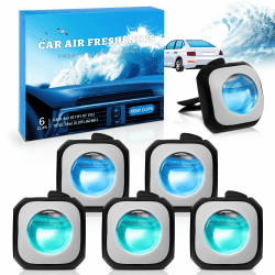 🚗 SCENTORINI Auto Lufterfrischer - 6er Pack Meeresduft & New Car Duft 🌊🚗