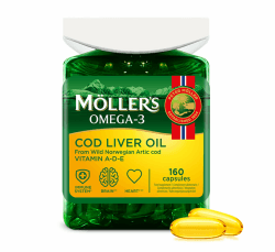 Moller’s ® | Lebertran Kapseln | Omega-3-Fettsäuren DHA & EPA 🐟🧠👀