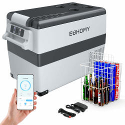 🚗 EUHOMY 12V Kompressor Kühlbox 45L - tragbarer Kühlschrank für Camping und Reisen 🏕️