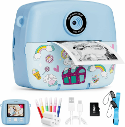 📸🎁 Sofortbildkamera Kinder - Kinderkamera Kompaktkameras 1080P HD Sofortdruck von Fotos 🌟