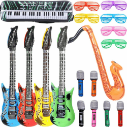 Aufblasbare Rock Star Toy Set-18 Stück 🎸🎤😎🎷