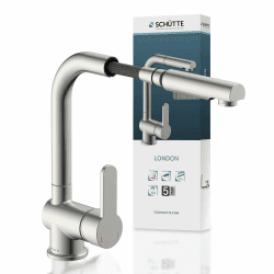 SCHÜTTE LONDON Küchenarmatur mit ausziehbarer Geschirrbrause 🚰