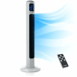 Brandson Turmventilator mit Fernbedienung 96 cm 🌀 - Preisträger 2025 🏆 - mobiler Lüfter leise - Standventilator mit Oszillation