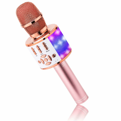 BONAOK 4 in 1 Drahtlos Tragbare Karaoke Mikrofon Lautsprecher 🎤🎶