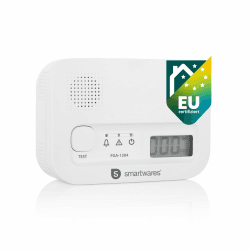 🔥 Smartwares Kohlenmonoxid Melder mit 10 Jahre Sensor und Display - FGA-13041
