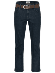 👖🌟 Wrangler Texas Herrenjeans mit Stretchanteil Glaston Blue Nights Stonewash Darkstone Blue Black Overdye Authentic Straight mit Gürtel 40W / 34L Blueblack+ Brauner Gürtel Deal!