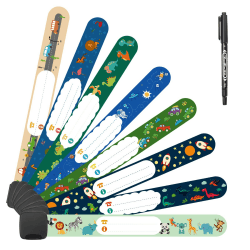 Sicherheits ID Armband für Kinder - Vicloon Notfall-Armband, 8 Stück