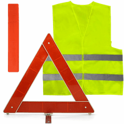 ZephyrCraft 2in1 Warnwesten Auto und Warning Triangles Set 🚗🔺