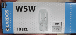 🚗🔆 Cardos W5W Standlicht 10er Set | Kennzeichenbeleuchtung Birne