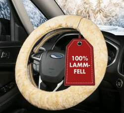 Walser Lammfell Lenkradbezug Auto - 100% Lenkradschutz 🚗🐑