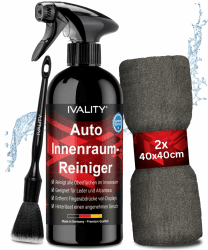 🚗 Ivality® Premium Auto Innenraum Reiniger Set 🌟 - Cockpitpflege für die Innen Reinigung