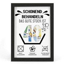 Humorvolles 40. Geburtstag Geldgeschenk - Schonend Behandeln Das Gute Stück ist 40 🎉
