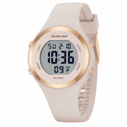 GOLDEN HOUR Digital Uhr Damen 5ATM Wasserdichte Sport Chronograph ⌚🌊