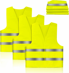 🚗👷‍♂️ Brovamo Warnwesten Auto-Sicherheitswesten 10er-Pack - Schützen Sie sich jetzt! 🚨