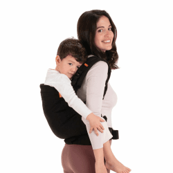 👶🎒 Beco Toddler Babytrage mit extra breitem Sitz - Kindertragerucksack aus 100% Baumwolle