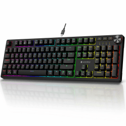 🎮🌈 KOORUI Gaming Tastatur | Mechanisch | 104 Tasten | 26 RGB Hinterleuchtet | QWERTZ Layout