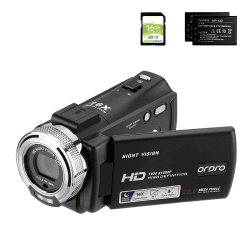 📹 ORDRO Camcorder Nachtsicht Videokamera YouTube Vlogging Kamera Recorder FHD 1080P 15FPS 30MP 🎥