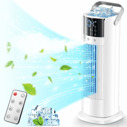 Klimaanlage Mobil 🌬️ Ventilator mit Wasserkühlung 🌀 Klimagerät Luftbefeuchter 🌡️