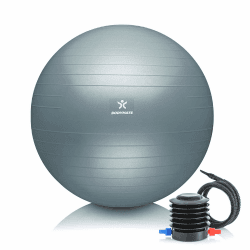 BODYMATE Gymnastikball Sitzball Trainingsball mit GRATIS E-Book und Pumpe