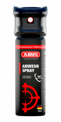 🔒 ABUS Abwehrspray SDS80 zur Tierabwehr 🦁🐶 - hochwirksames Pfefferspray zur Selbstverteidigung