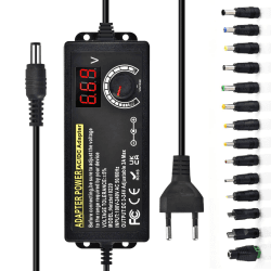 Einstellbares Netzteil 3V-24V Universal Netzteiladapter 3A 72W
