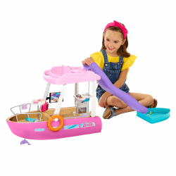 Barbie Traumboot Spielset mit Rutsche und Schwimmzeug 🚤