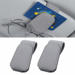🕶️🚗 2 Stück Brillenhalter für Auto Sonnenblende - Magnetisch und Stilvoll!